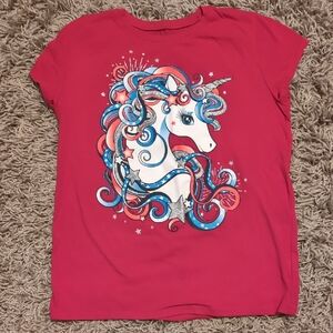 ❤️4/$20 Place Unicorn Graphic Kids T-Shirt - Pink